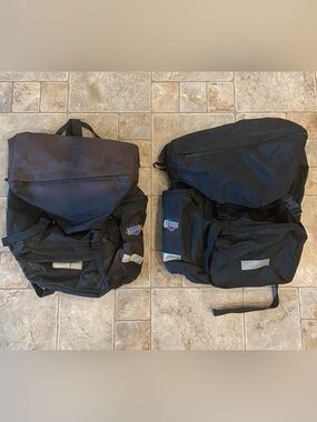 Vintage 90’s Novara Bike Bag Panniers (2) Black